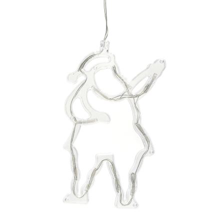 Aigostar - Decorațiune de Crăciun LED, 10xLED/3xAAA, Moș Crăciun, 20 cm