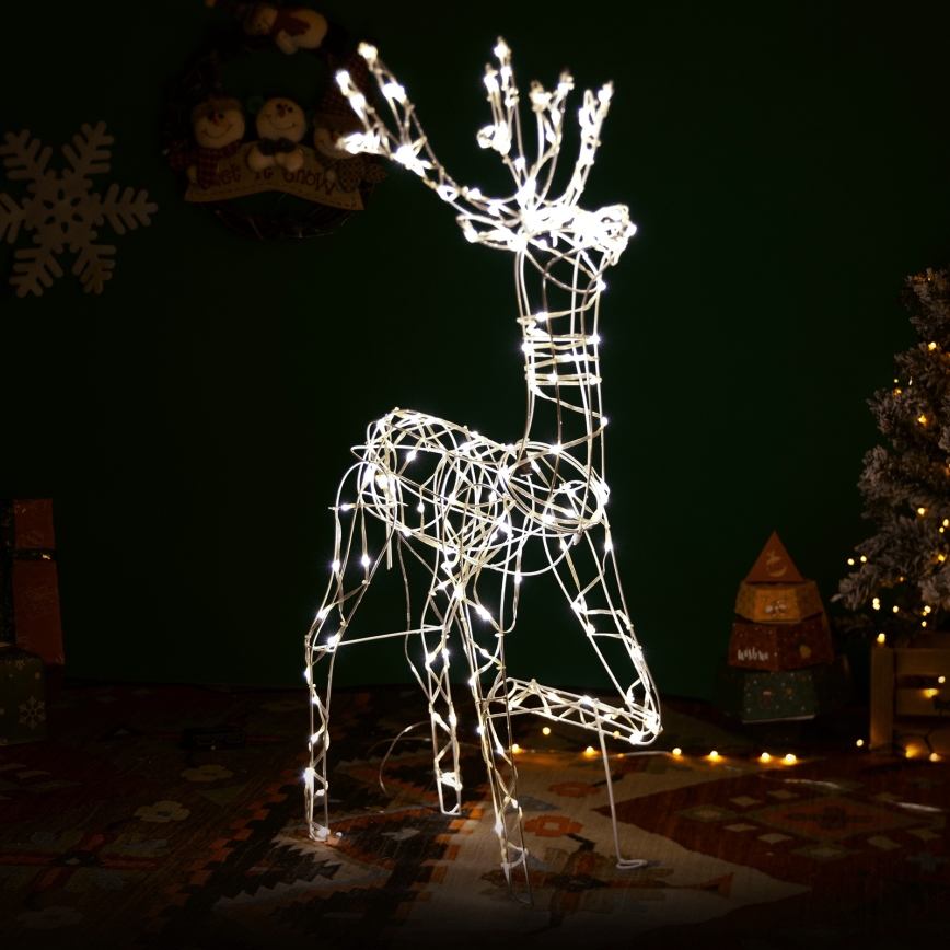 Aigostar - Decorațiune LED de Crăciun pentru exterior LED/3,6W/31/230V 2700K 120 cm IP44 ren