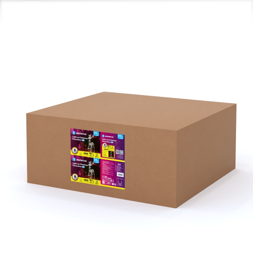 Aigostar - Decorațiune LED de Crăciun pentru exterior LED/3,6W/31/230V 2700K 120 cm IP44 ren