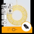 Aigostar - decorațiune de Crăciun pentru exterior 540xLED/6W/230V IP44 alb cald 45 cm cerc
