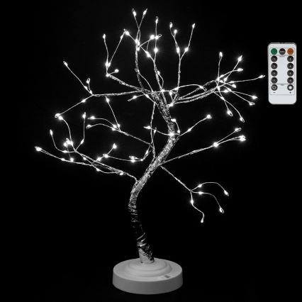 Aigostar - Decorațiune LED de Crăciun, 108 LED/3xAA/8 funcții, 45 cm, alb rece