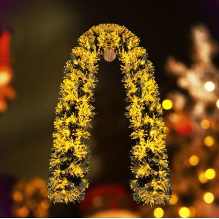 Aigostar - Decorațiune LED de Crăciun pentru exterior, 112 LED, 3,6 W, 230 V, 2 m, IP44, alb cald