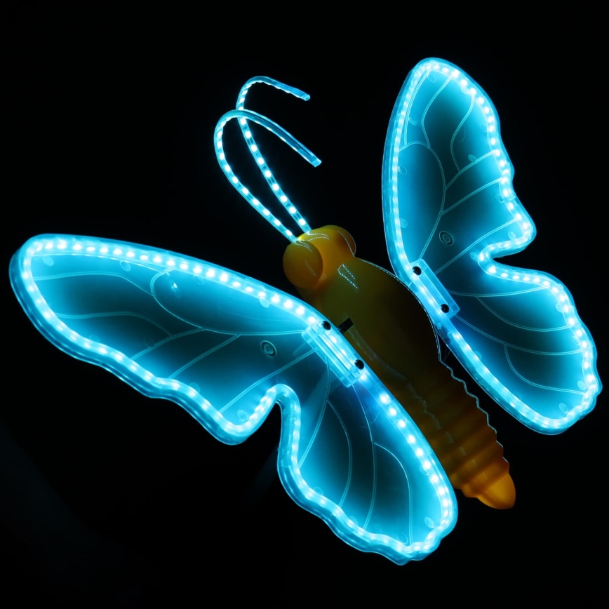 Aigostar - Decorațiune LED pentru exterior 246xLED/9W/230V 42 cm IP44 fluture/albastru