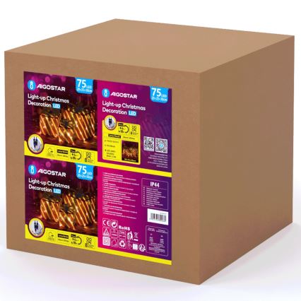 Aigostar- Decorațiune LED de Crăciun pentru exterior 3,6W/31/230V 2700K 20/25/30cm IP44 cadouri