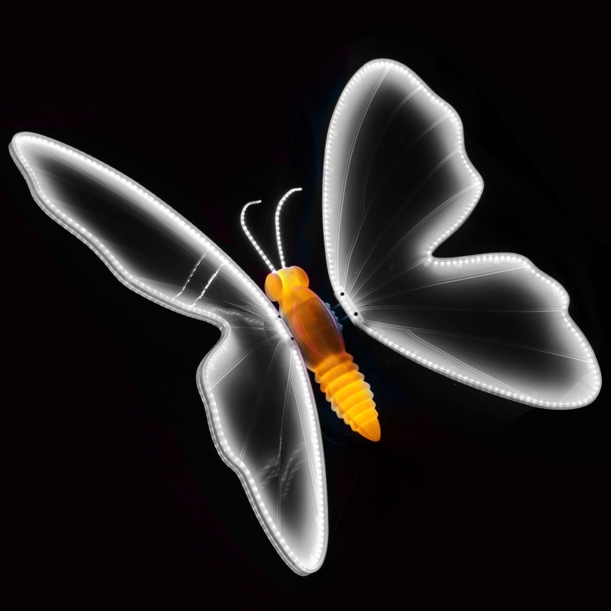 Aigostar - Decorațiune LED pentru exterior 468xLED/18W/230V 75 cm IP44 fluture/alb rece