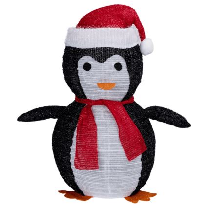 Aigostar - Decorațiune LED de Crăciun pentru exterior, pinguin, 50x LED, 3x AA, 0,7 m, IP44, cu telecomandă