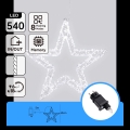 Aigostar - decorațiune LED de Crăciun pentru exterior 540xLED/6W/230V 43 cm IP44 fulg alb rece