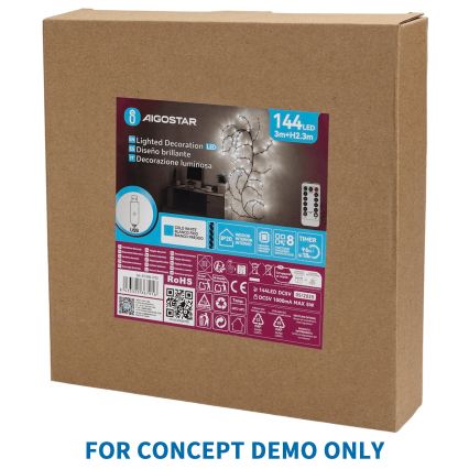 Aigostar - LED decorațiune de Crăciun pentru exterior 540xLED/6W/230V IP44 alb rece 45 cm