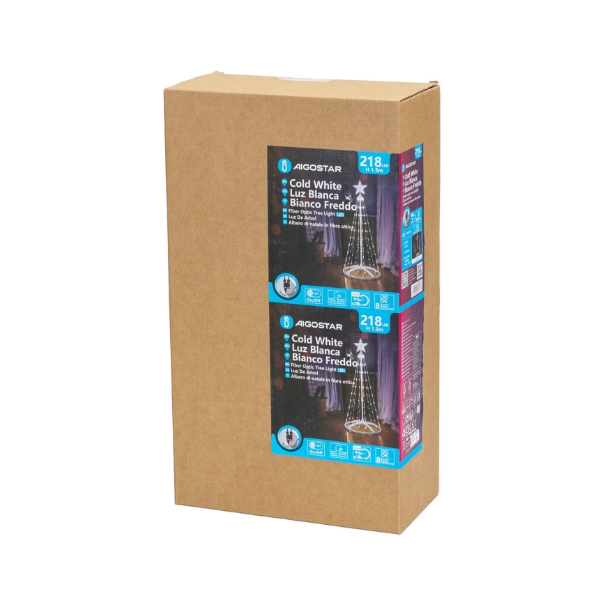 Aigostar - Decorațiune LED de Crăciun pentru exterior, LED/3,6W/230V, 150 cm, IP44, alb rece