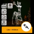 Aigostar - Decorațiune LED de Crăciun pentru exterior LED/3,6W/31/230V 2700K 120 cm IP44 ren