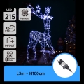 Aigostar - Decorațiune LED de Crăciun pentru exterior LED/3,6W/31/230V 6500K 105 cm IP44 ren