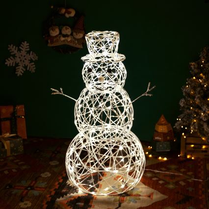 Aigostar - Decorațiune LED de Crăciun pentru exterior 3,6W/31/230V 2700K 120 cm IP44 Om de zăpadă