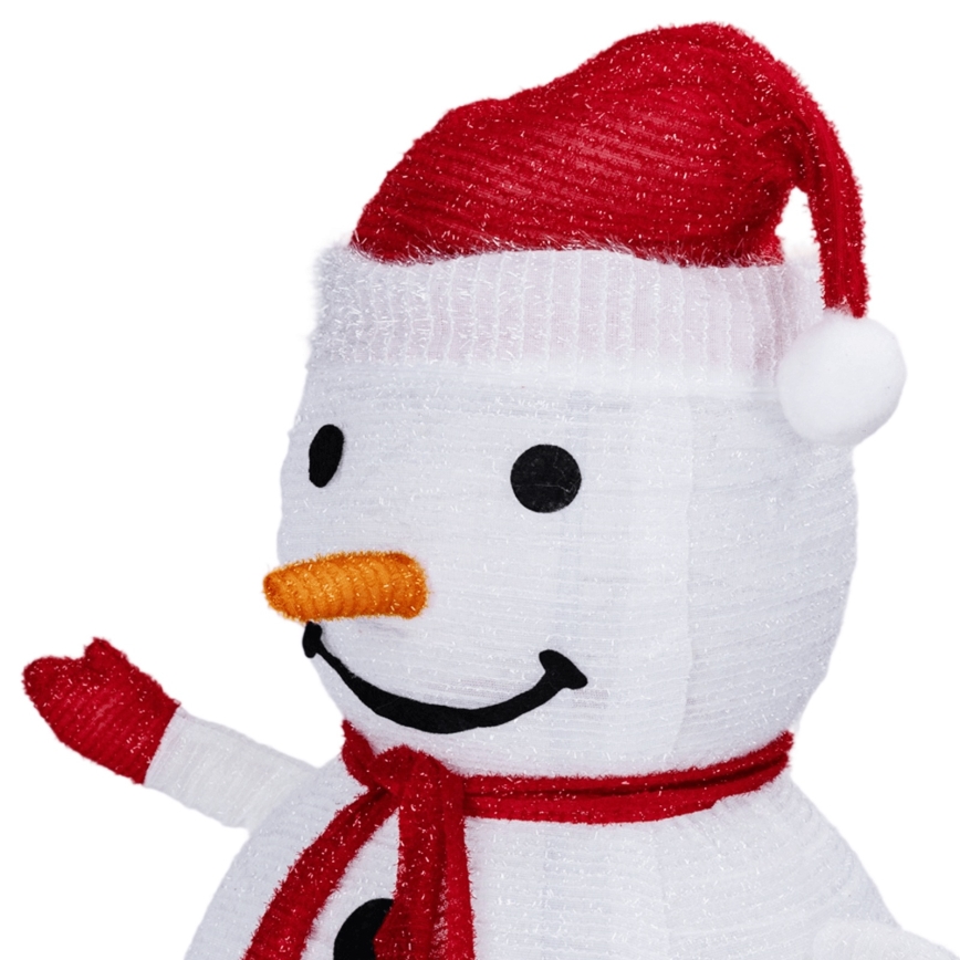 Aigostar - Decorațiune LED de exterior pentru Crăciun 50xLED/3xAA 0,7m IP44 om de zăpadă + telecomandă