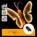 Aigostar - Decorațiune LED de exterior 246xLED/9W/230V 42 cm IP44 fluture/multicolor