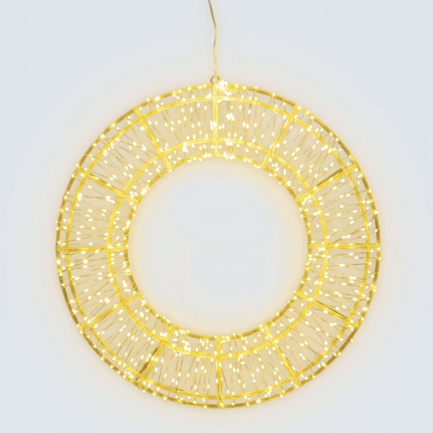 Aigostar - decorațiune de Crăciun pentru exterior 540xLED/6W/230V IP44 alb cald 45 cm cerc