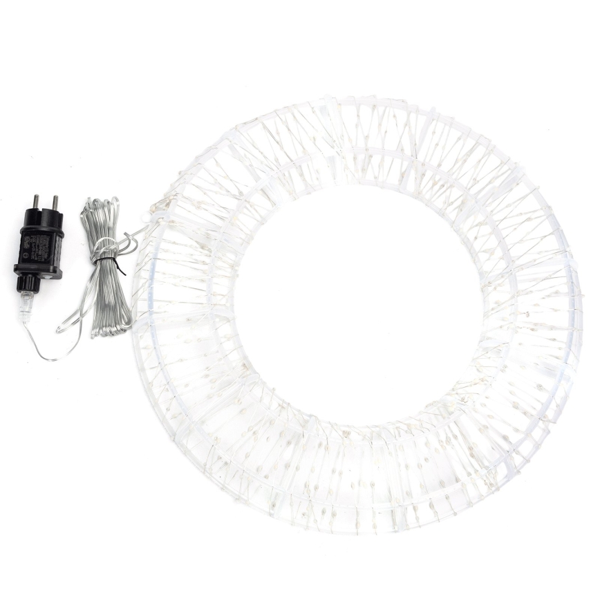 Aigostar - decorațiune de Crăciun pentru exterior 540xLED/6W/230V IP44 alb cald 45 cm cerc