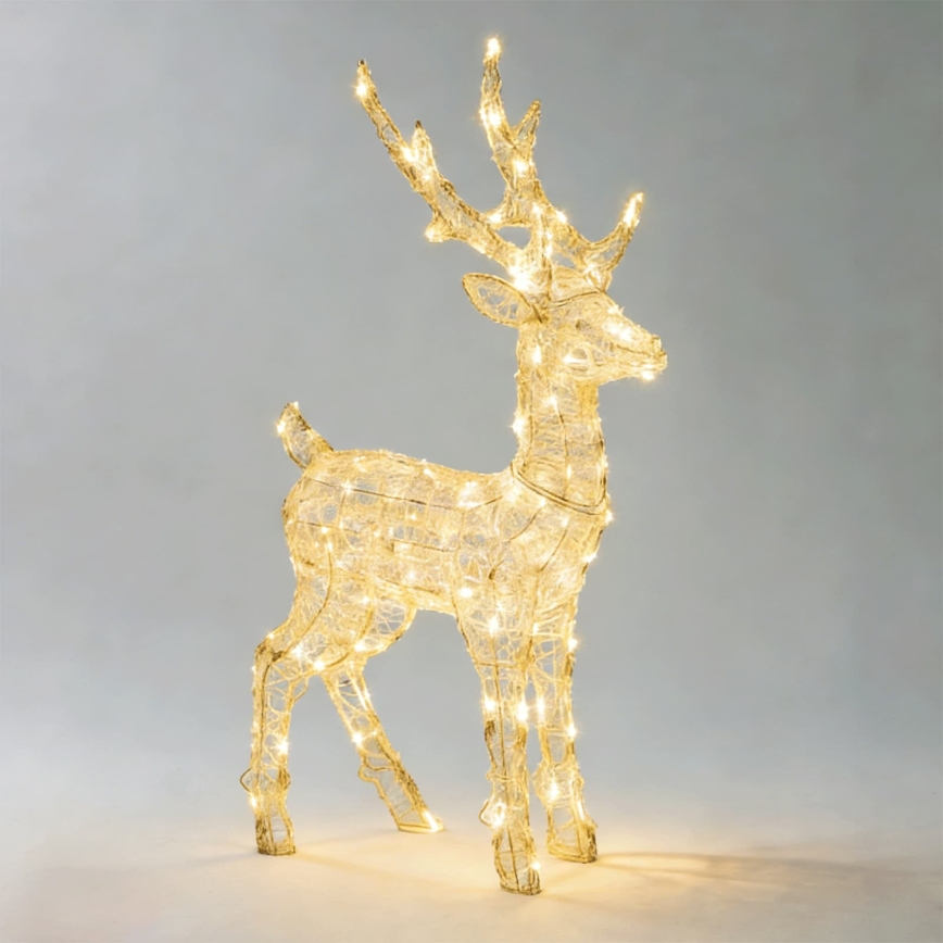 Aigostar - LED decorațiune de Crăciun pentru exterior 80xLED/8 funcții 0,65m IP44 alb cald cerb