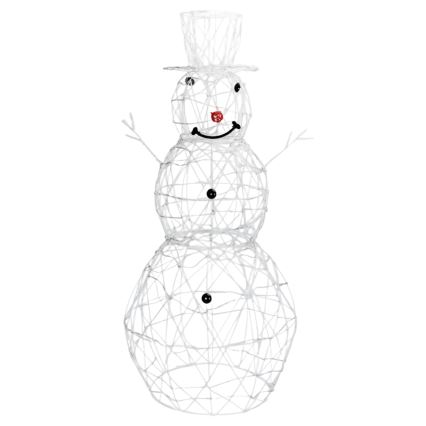 Aigostar - Decorațiune LED de exterior pentru Crăciun, om de zăpadă, 3,6W/31/230V 6500K 120cm IP44