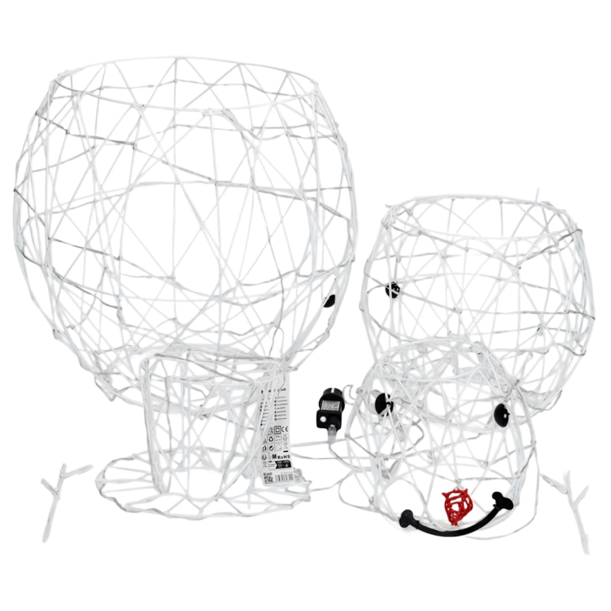 Aigostar - Decorațiune LED de exterior pentru Crăciun, om de zăpadă, 3,6W/31/230V 6500K 120cm IP44