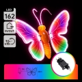 Aigostar - Decorațiune LED pentru exterior 162xLED 42 cm IP44 fluture/multicolor