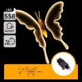 Aigostar - decorațiune LED pentru exterior 558xLED 90 cm IP44 fluture/alb cald