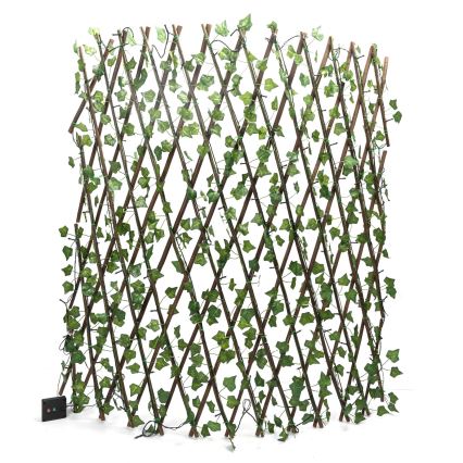 Aigostar - Decorațiune solară cu LED 148xLED/2x1,2m IP65 300 mAh alb cald iedera