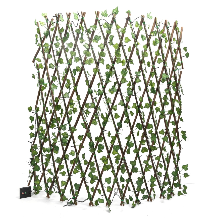 Aigostar - Decorațiune solară cu LED 148xLED/2x1,2m IP65 300 mAh alb cald iedera
