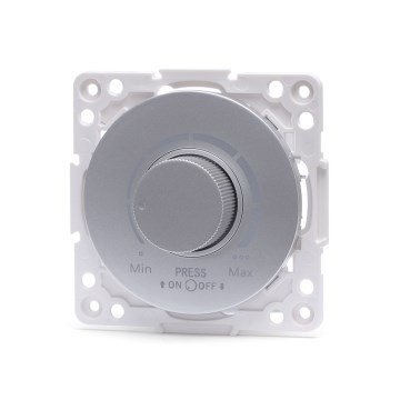 Aigostar - Dimmer rotativ 300W/230V, finisaj argintiu
