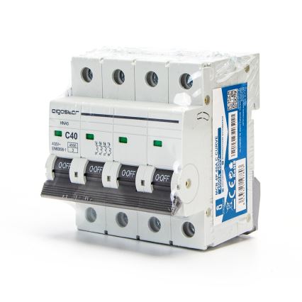 Aigostar - Disjunctor 4 poli 4P-40A-C 400V
