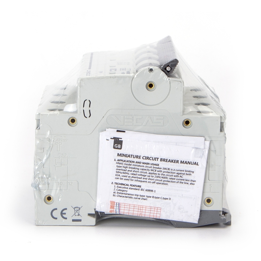 Aigostar - Disjunctor 4 poli 4P-40A-C 400V
