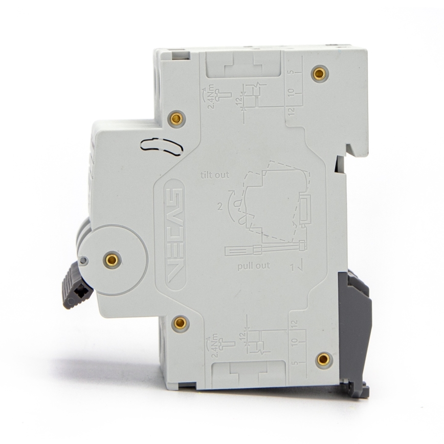 Aigostar - Disjunctor bipolar (2P), 63 A, caracteristică C, 230-400 V