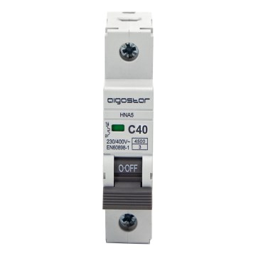 Aigostar - Disjunctor monofazat 1P-40A-C 230-400V