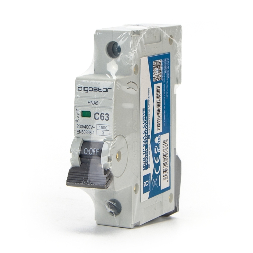 Aigostar - Disjunctor monofazat 1P-63A-C 230-400V