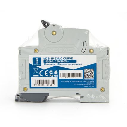 Aigostar - Disjunctor monofazat 1P-63A-C 230-400V