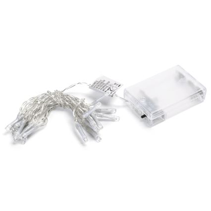 Aigostar - Ghirlandă de Crăciun cu LED 20xLED/3xAA 2,3m albă rece