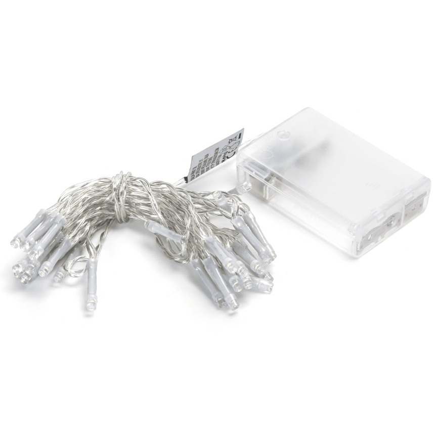 Aigostar - Ghirlandă de Crăciun cu LED 30xLED/3xAA 3,3m alb cald