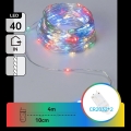 Aigostar - Ghirlandă de Crăciun cu LED, 40xLED/2x3V, 4m, multicoloră