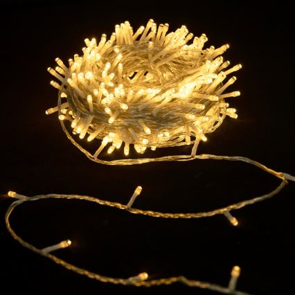 Aigostar - Ghirlandă de Crăciun LED 50xLED/3xAA 5,3m alb cald