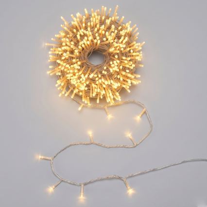 Aigostar - Ghirlandă de Crăciun LED 50xLED/3xAA 5,3m alb cald