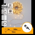 Aigostar - Ghirlandă de Crăciun LED pentru exterior 1000xLED/8 funcții 103m IP44 alb cald
