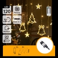 Aigostar - Ghirlandă de Crăciun LED pentru exterior 120xLED/8 funcții 3x0,6m IP44 alb cald + cu telecomandă