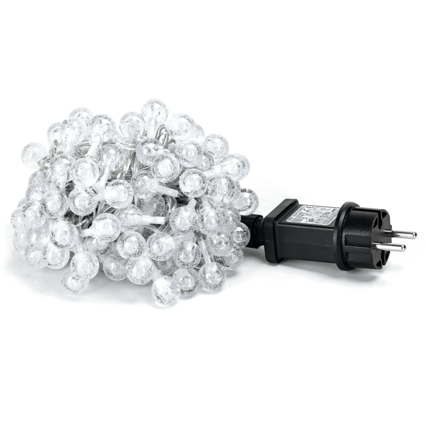 Aigostar - Ghirlandă de Crăciun LED pentru exterior 50xLED/8 funcții 8m IP44 alb rece