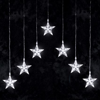 Aigostar - Ghirlandă LED de Crăciun pentru exterior 70xLED 1,2x1m IP44 alb rece în formă de stele