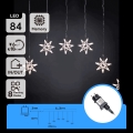 Aigostar - Ghirlandă de Crăciun LED pentru exterior 84xLED/8 funcții 1,2x1m IP44 alb rece fulgi