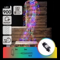 Aigostar - Ghirlandă de Crăciun LED pentru exterior, 900 LED, 8 funcții, 6 m, IP44, multicoloră