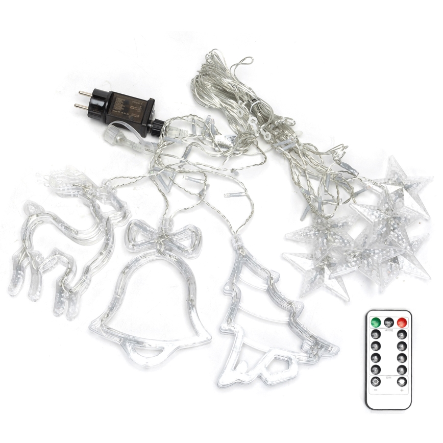 Aigostar - Ghirlandă LED RGBY pentru exterior, 120 LED, 8 moduri, 3 x 0,6 m, IP44, multicolor + telecomandă