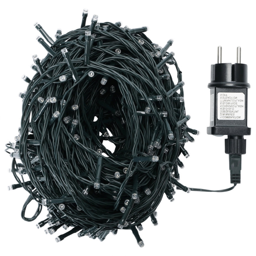 Aigostar - Ghirlandă LED de Crăciun pentru exterior, 300 LED, 30 m, IP44, multicolor