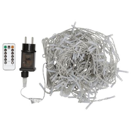 Aigostar - Instalație luminoasă LED RGBY pentru exterior, 300 LED-uri, 8 funcții, 3 x 1 m, IP44, cu telecomandă inclusă