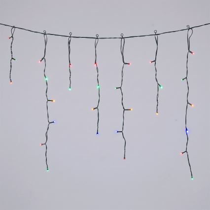 Aigostar - Ghirlandă solară de Crăciun 100xLED/8 funcții 8x0,6m 800 mAh IP65 multicoloră
