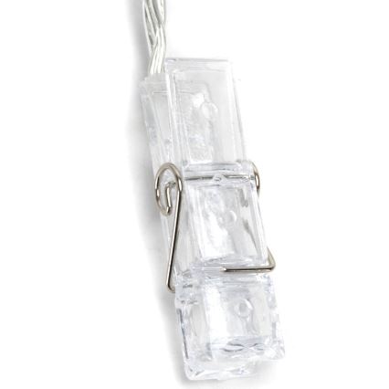 Aigostar - Ghirlandă decorativă LED, 20 x LED, 5 W, USB, 6 m, alb cald